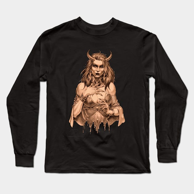 Devil Girl Long Sleeve T-Shirt by Paul_Abrams